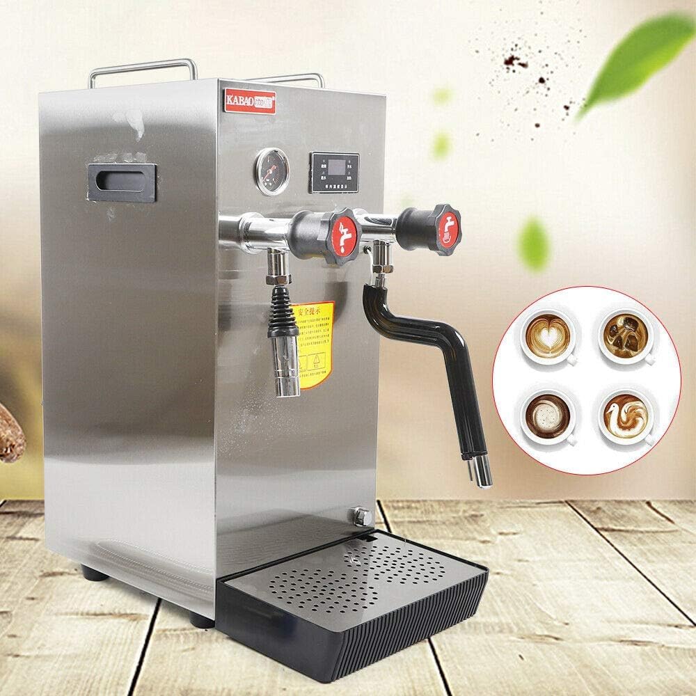 2500W 8L Commercial Multi-Purpose Milk Frother, Full-Automatic Steam Boiling Water Frothing Machine, Elec Milk Foam Maker for Espresso Coffee Tea Coffee Shop Dessert Shop Hotel Milk