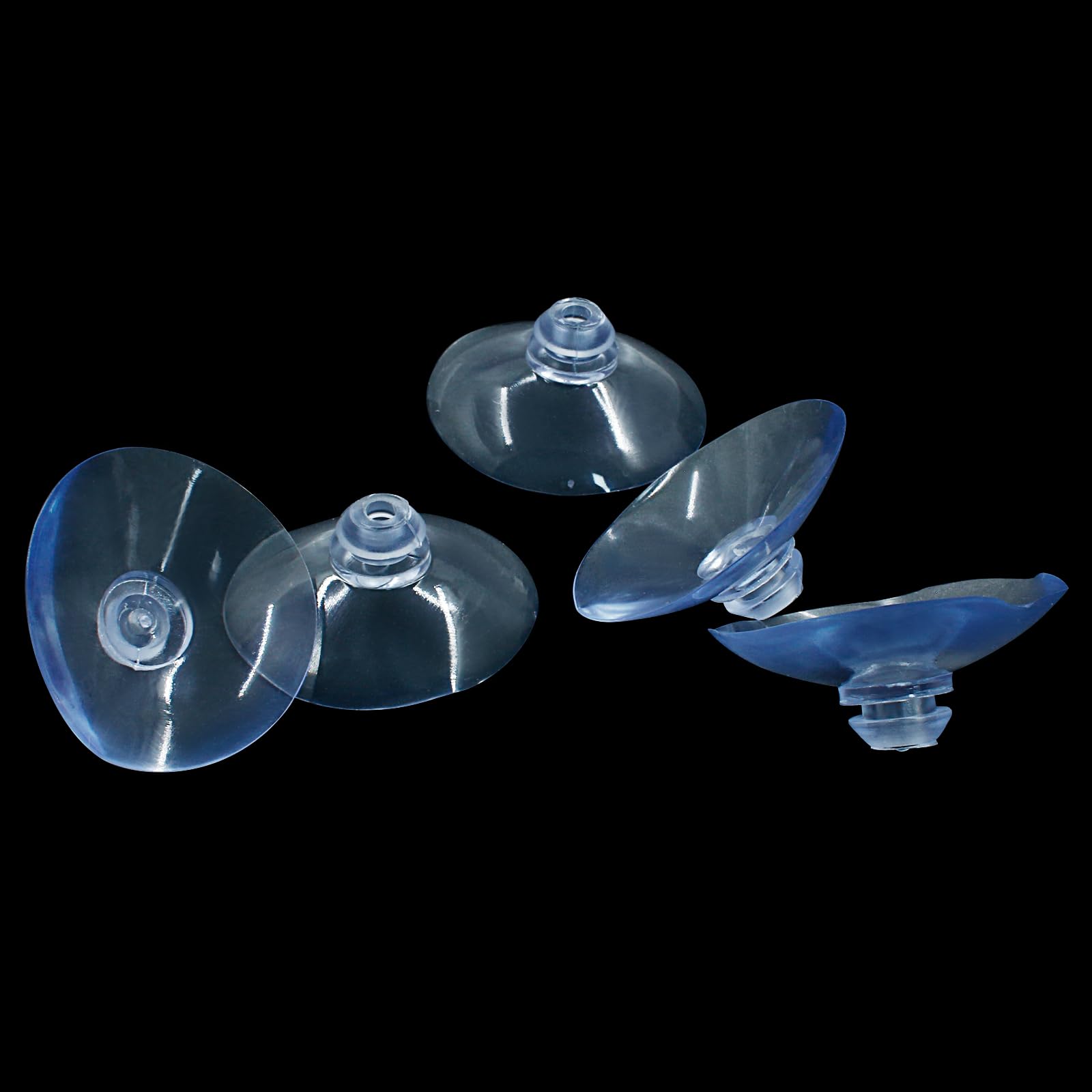 PHITUODA 50 Pack Small Suction Cups 40mm, Suction Cups with Holes for Glass Table Tops,Prevent Table Tops Sliding and Home Decoration