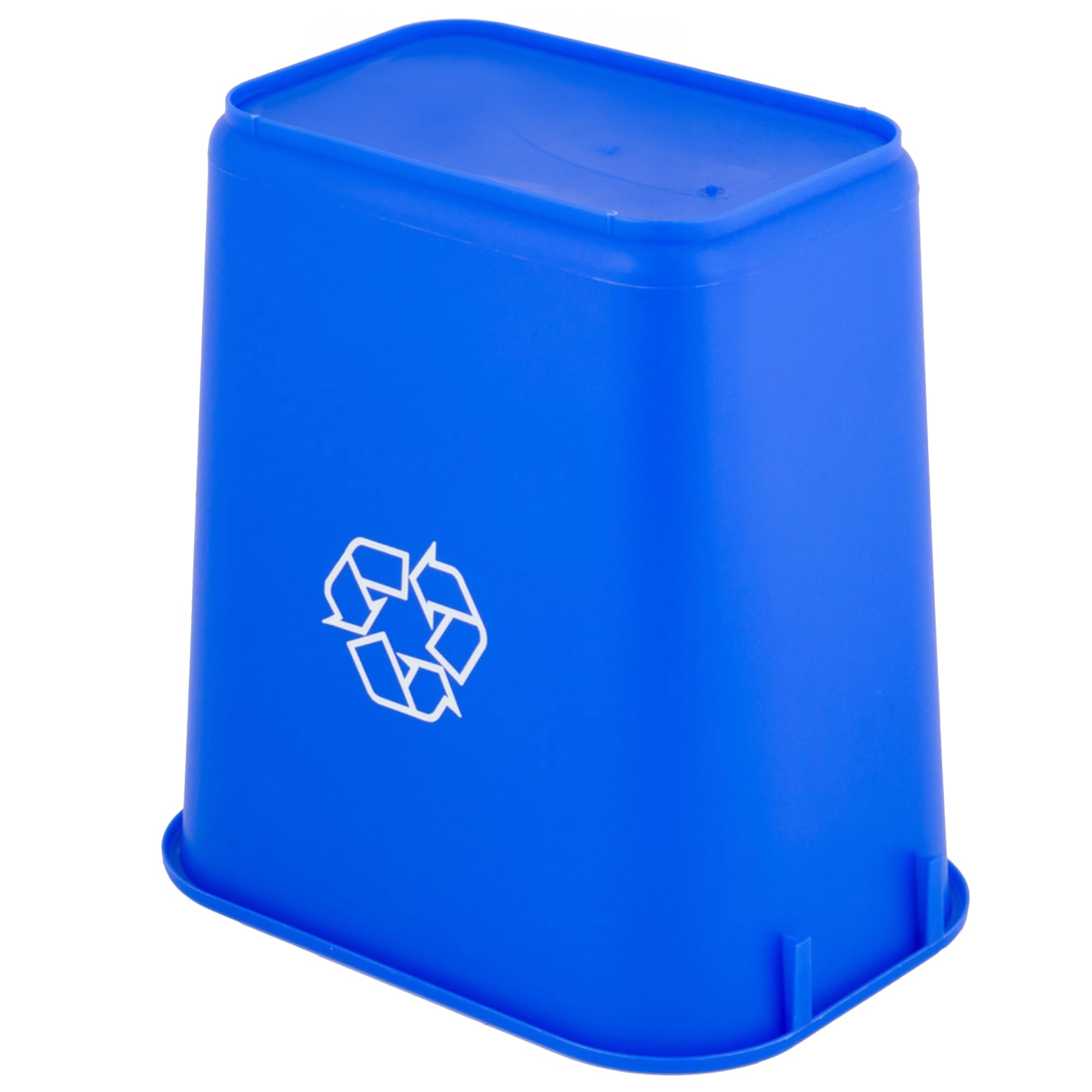 Mix.Home 2 Pack! 3 Gallon Blue Rectangular Wastebasket Restaurant Trash can Commercial Trash can Office Plastic Trash can Bathroom Garbage bin Rectangular Trash cans for Kitchen Janitorial Trash can