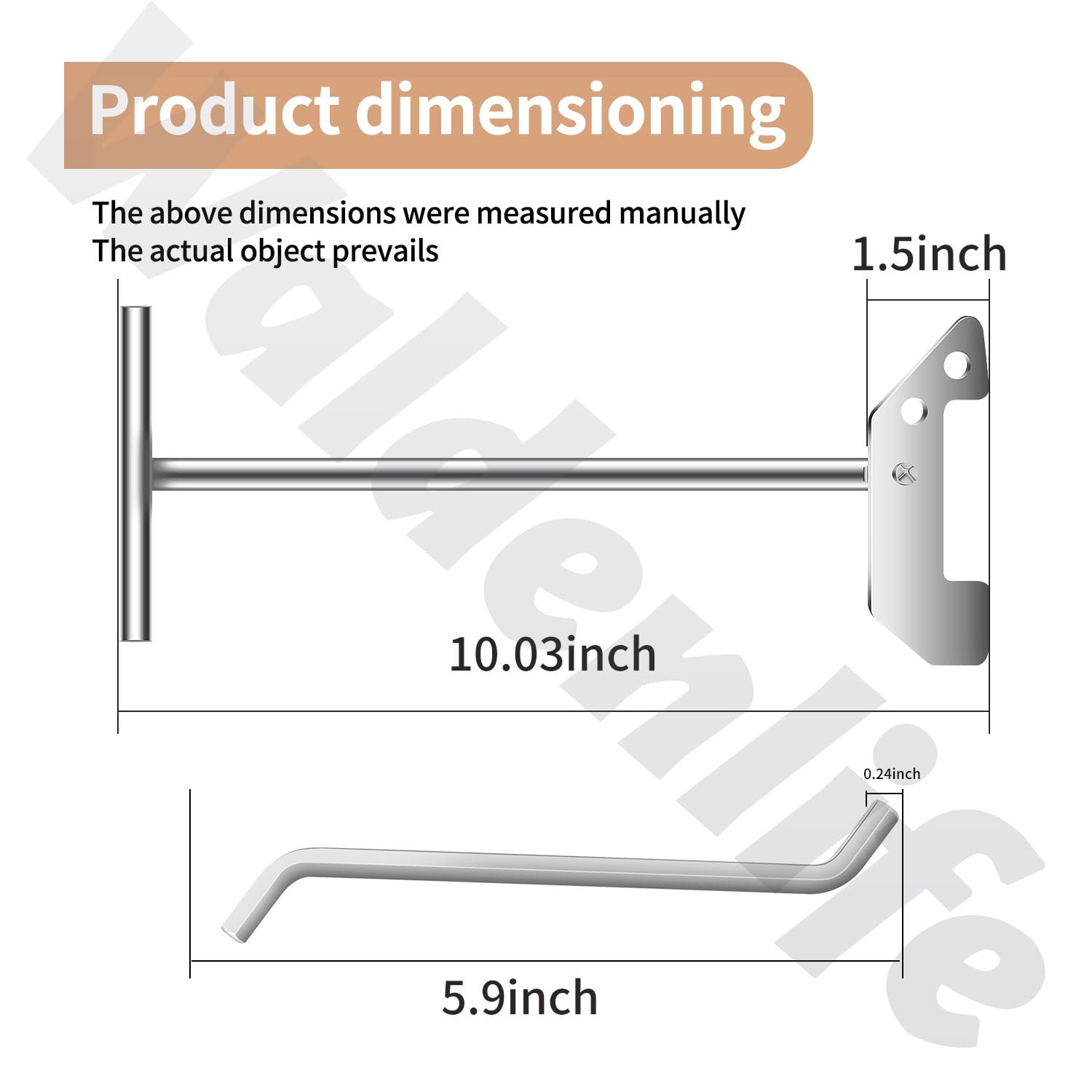 Garbage Disposer Unjamming Wrench & Garbage Disposal Wrench Tool, for InSinkErator/Moen Garbage Disposal Used To Un-Jam/Food Garbage Disposal And Dislodge Jams or Clutter From Above The Sink, Silver