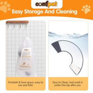 COMFPET Dog Cones for Medium Dogs and Cats Recovery After Surgery, Cone of Shame for Pets to Stop Licking for Small Medium Large Breed, Ecollar for After Surgery