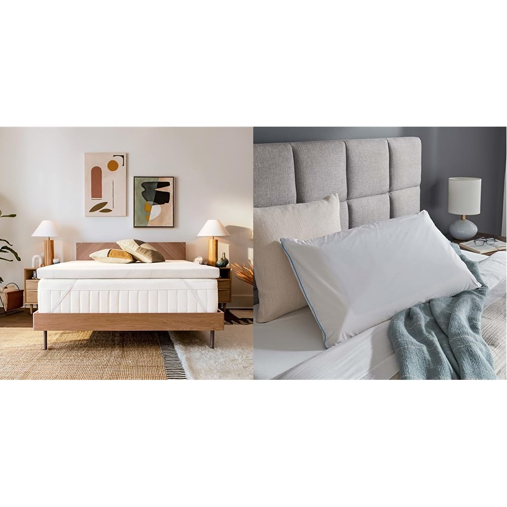 TEMPUR-Adapt (Supreme) 3" Memory Foam Mattress Topper and Tempur-Pedic TEMPUR-Cloud Breeze Dual Cooling Pillow