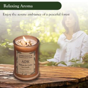 ADK Balsam & Cedar Scented Candle, 20 Oz Natural Aromatherapy Candle for Home Decor & Kitchen Décor, Relaxing Plant-Based Wax Candles for Christmas Gift