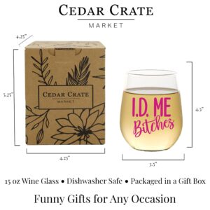 CEDAR CRATE MARKET 21st birthday gifts for women, 21st birthday gifts for her, 21st birthday gift idea, funny wine glasses, 21st birthday wine glass, happy 21st birthday, 15oz Wine Glass, USA Made