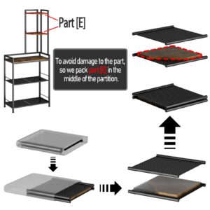 GILLAS 5 Tier Corner Shelf Stand, Freestanding Corner Shelf Unit Bookshelf, Corner Table with Shelf, Tall Storage Organizer Rack for Living Room, Bedroom, Office. Small Space, Metal, Country Rustic