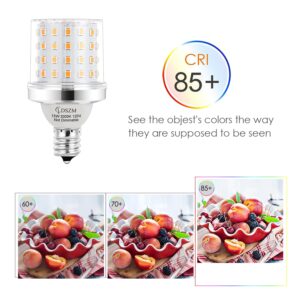 E12 LED Light Bulb 120W Equivalent 1200Lumen 3000K Warm White 15W LED Corn Light Bulb Super Bright G45 LED Bulb Non-Dimmable Ceiling Fan Light Bulbs, E12 Small Base Candelabra LED Light Bulbs, 4 Pack