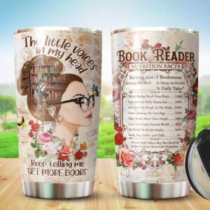 Book Lover Tumbler - Gifts For Book Lover On Christmas, Birthday - Librarian Tumbler for Women - Book Lover Mug - Book Lover Cup - Gifts for Women - Gifts for Her