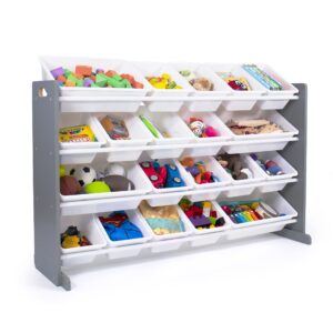 Humble Crew Kids Storage Bundle with Toy Organizer (20 Bins), Book Rack and Accessories