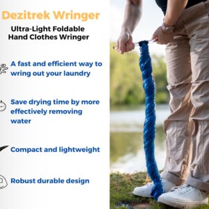 Dezitrek Original Ultra Light Clothes Wringer - Ideal for Light-Weight Clothing, Manual Hand Crank Laundry Wringer for Off Grid Living, Camping, Hotel and Travel - Compact, Eco-Friendly Towel Wringer