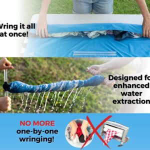 Dezitrek Original Ultra Light Clothes Wringer - Ideal for Light-Weight Clothing, Manual Hand Crank Laundry Wringer for Off Grid Living, Camping, Hotel and Travel - Compact, Eco-Friendly Towel Wringer