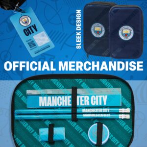 Manchester City F.C. Filled Pencil Case Colouring Stationery Set School Supplies, Navy