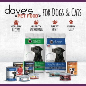 Dave's Pet Food Kidney Support for Dogs with Renal Support (Tuna Pate), Wet Renal Dog Food, Non-Prescription Low Phosphorus, Added Vitamins & Minerals, Vet Formulated (5.5 oz, Pack of 12)