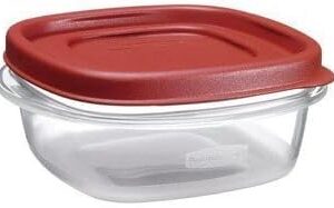 Utensilux Rubbermaid Food Storage Containers, 1.25 Cup Food Storage Containers, 9 Peice Set, Easy Find Lids, 4 Containers, 4 Lids Chalk Pen And Chalk Labels