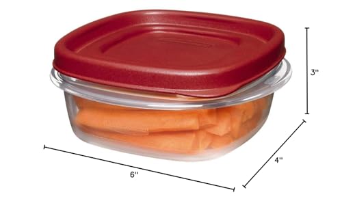 Utensilux Rubbermaid Food Storage Containers, 1.25 Cup Food Storage Containers, 9 Peice Set, Easy Find Lids, 4 Containers, 4 Lids Chalk Pen And Chalk Labels