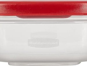 Utensilux Rubbermaid Food Storage Containers, 1.25 Cup Food Storage Containers, 9 Peice Set, Easy Find Lids, 4 Containers, 4 Lids Chalk Pen And Chalk Labels