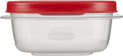 Utensilux Rubbermaid Food Storage Containers, 1.25 Cup Food Storage Containers, 9 Peice Set, Easy Find Lids, 4 Containers, 4 Lids Chalk Pen And Chalk Labels