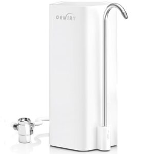 oemiry countertop water filtration system, nsf/ansi 42&372 certified, 8000 gallons alkaline water filter, reduces 99.99% lead, chlorine, heavy metals, bad taste & odor om-cf04(1 filter included)