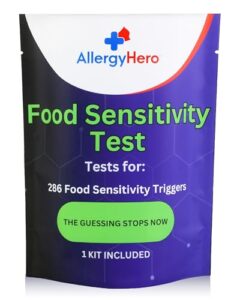 food sensitivity comprehensive test - 286 food intolerance items tested - easy at-home collection