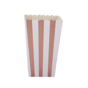 Popcorn Boxes 36PCS Large Capacity Popcorn Paper Boxes Buckets Top Opening Popcorn Cups Popcorn Container for Movie Party(Rose Gold)