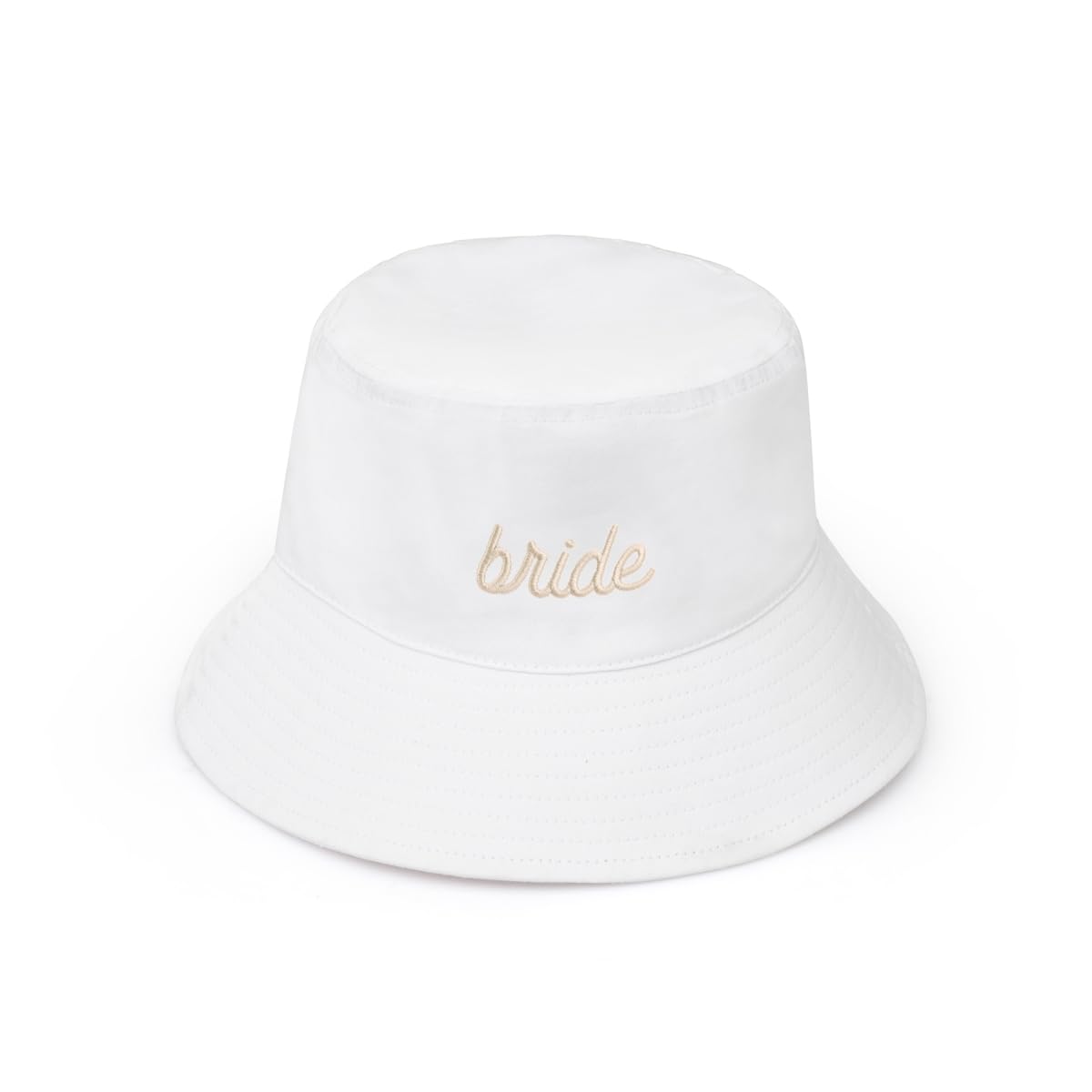 xo, Fetti Bachelorette Party Embroidered White Bride Bucket Hat | Bach Party Decorations, Beige Bride to Be Accessory, Neutral Bridesmaid Favors, Bridal Shower Supplies