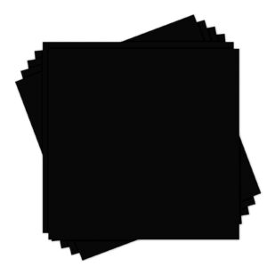 12x12 black cardstock - 24 pack black card stock paper, goefun 80lb black core 12x12 cardstock for cricut, photo albums, halloween, card making, crafting, scrapbook