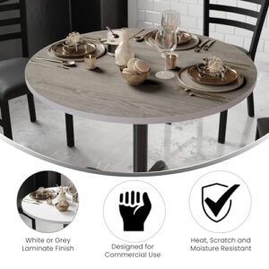 Flash Furniture Glenbrook 42" Round Table Top with White or Gray Reversible Laminate Top