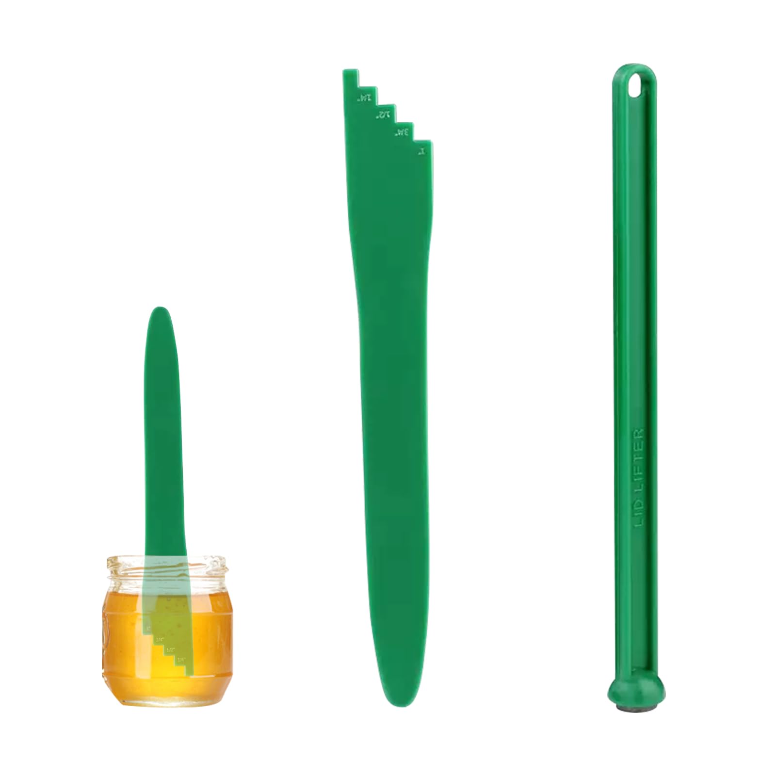 2 Pieces Canning Tools Kit, 1 Pieces Canning Bubble Popper Remover and 1 Pieces Jar Lid Lifter Magnetic Lid Lifters (Green)