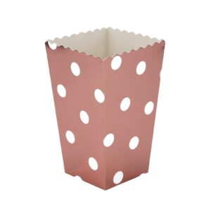 Popcorn Boxes 36PCS Large Capacity Popcorn Paper Boxes Buckets Top Opening Popcorn Cups Popcorn Container for Movie Party(Rose Gold)