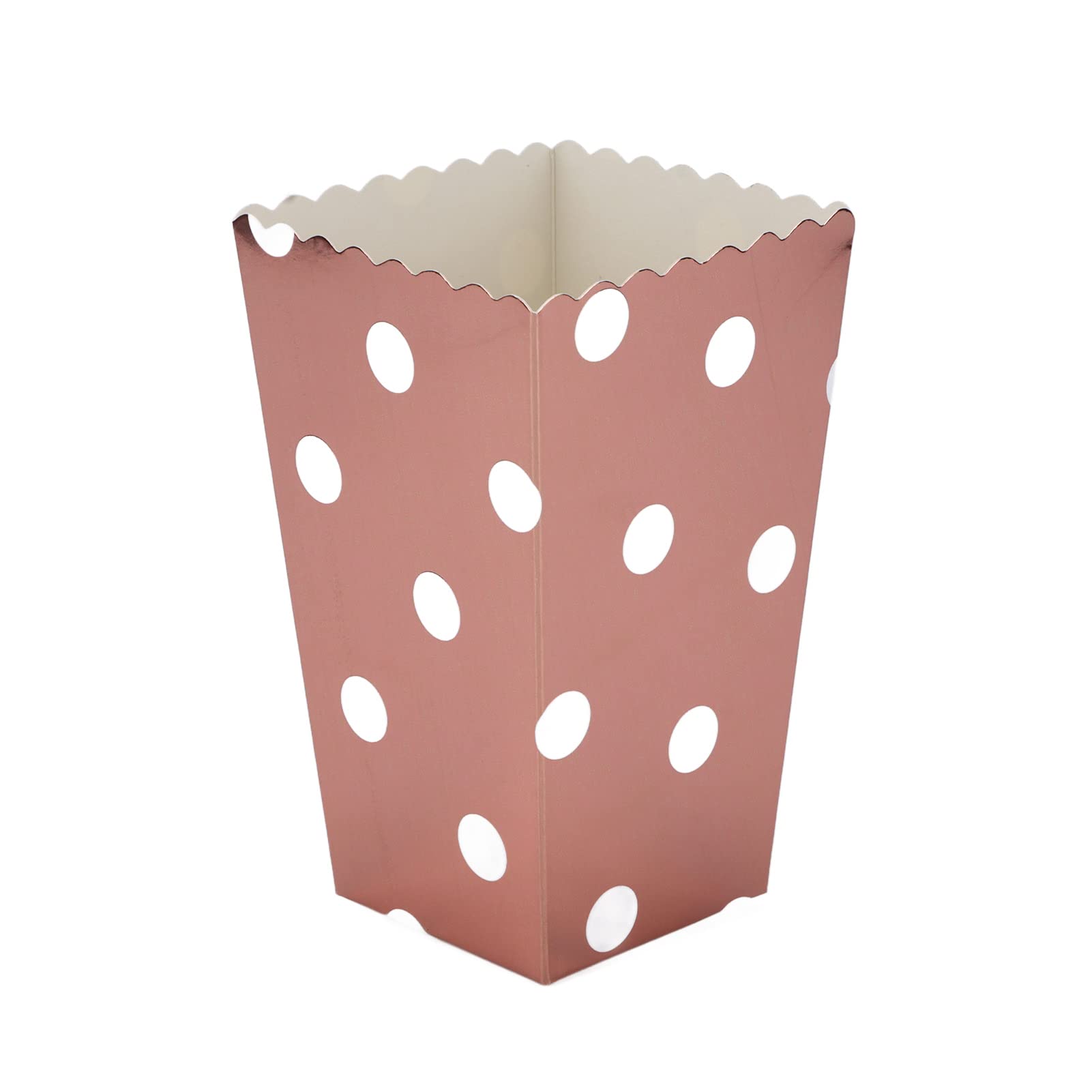 Popcorn Boxes 36PCS Large Capacity Popcorn Paper Boxes Buckets Top Opening Popcorn Cups Popcorn Container for Movie Party(Rose Gold)