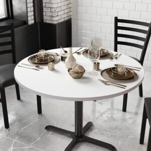 Flash Furniture Glenbrook 42" Round Table Top with White or Gray Reversible Laminate Top