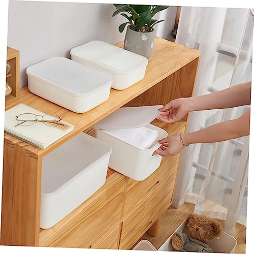 Amosfun 1pc Box Storage Box Storage Box Storage Box Storage Bins Storage Case Storage Organizer Transparent Lid Desktop