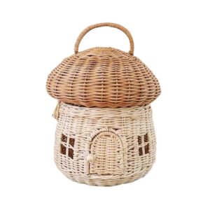 yungluner for creative woven bags made by rattan durable strong not easy to break attractive shape decoration to improve popularit rattan storage baskets with lid organizer