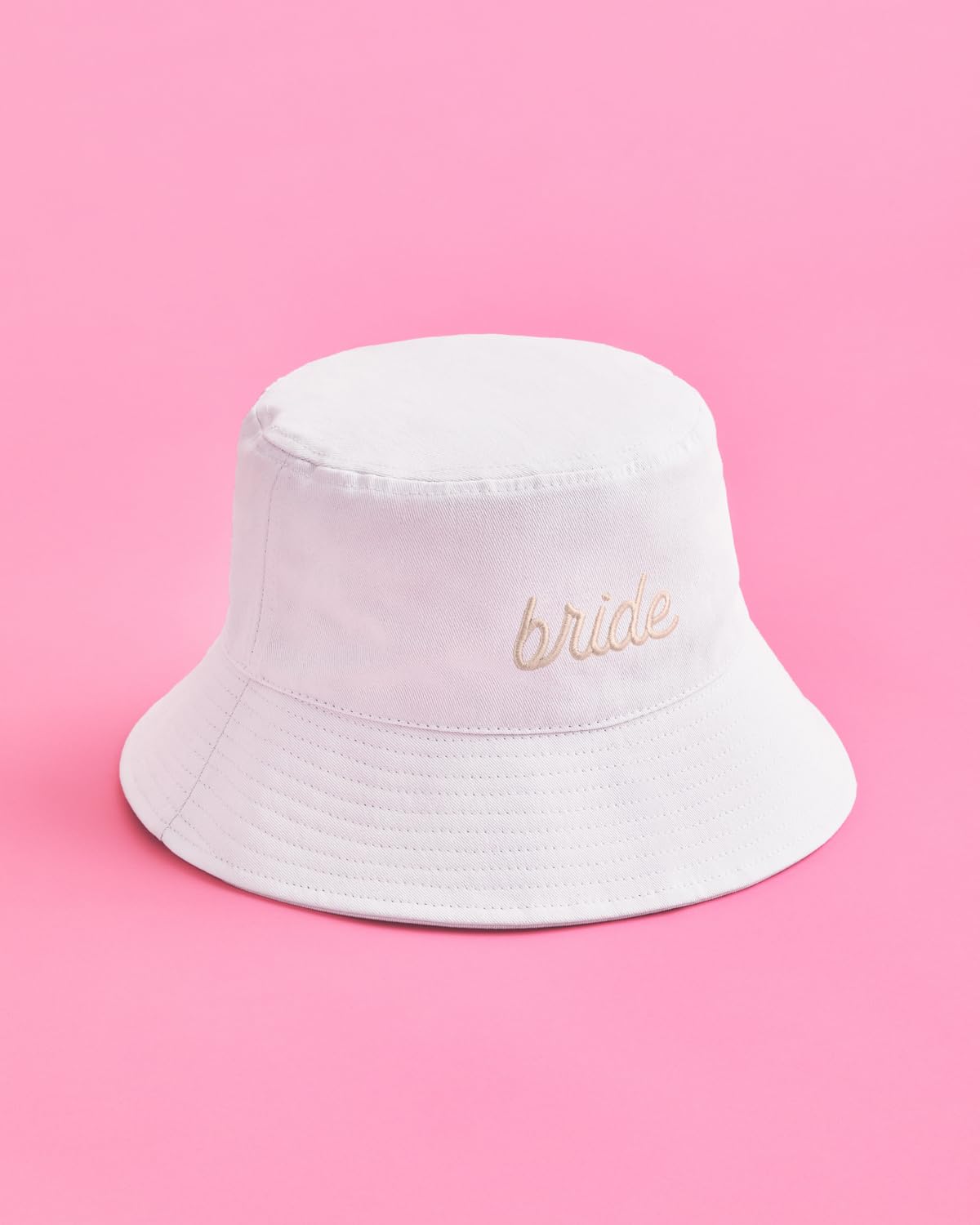 xo, Fetti Bachelorette Party Embroidered White Bride Bucket Hat | Bach Party Decorations, Beige Bride to Be Accessory, Neutral Bridesmaid Favors, Bridal Shower Supplies