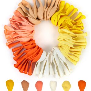 RUBFAC 154pcs Yellow Balloon Garland Different Sizes 18 12 10 5 Inches for Orange Balloons Garland Arch, Little Cutie Baby Shower Decor, Tangerine Theme Birthday Graduation Wedding Party Decorations