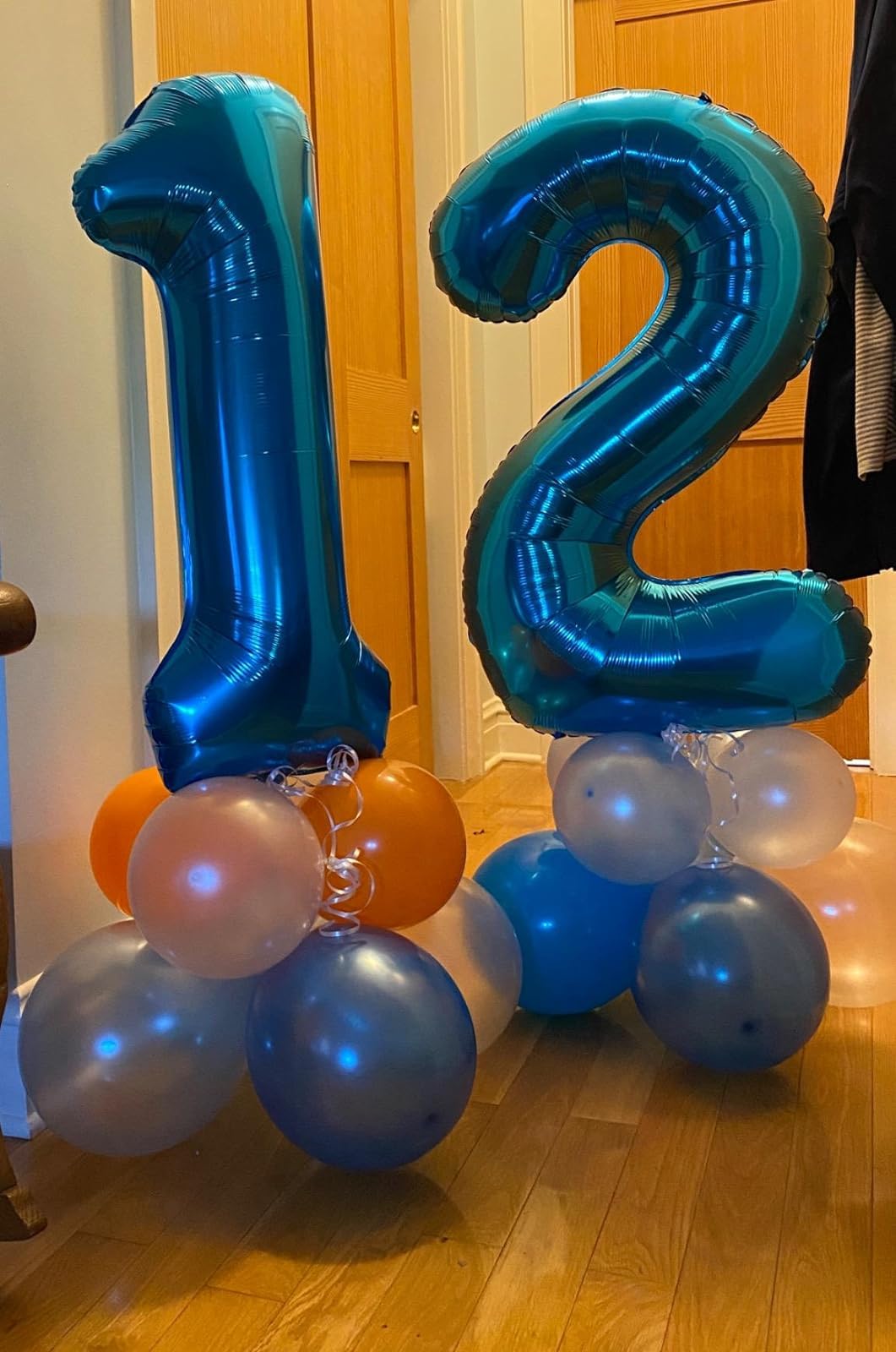 40 Inch Navy Blue 1 Balloon for First Birthday, Blue One 1st Number Balloon Birthday Decorations for Man, 10th 21st, Giant Number 1 Balloon