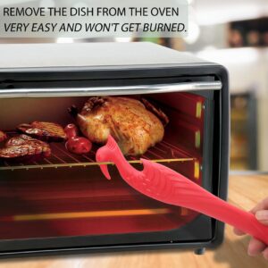 Oven Rack Push Pull Tool 2-Pack oven rack puller push pull stick tool(11 Inch), oven rack pullers with longer handle suitable for oven, toaster oven, air fryer, toaster oven