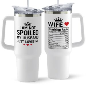 gifts for wife - wife gifts, gifts for her - wedding anniversary for wife, wife birthday gift ideas, christmas gifts for wife, christmas gifts for her - i love you gifts for her - 40 oz tumbler