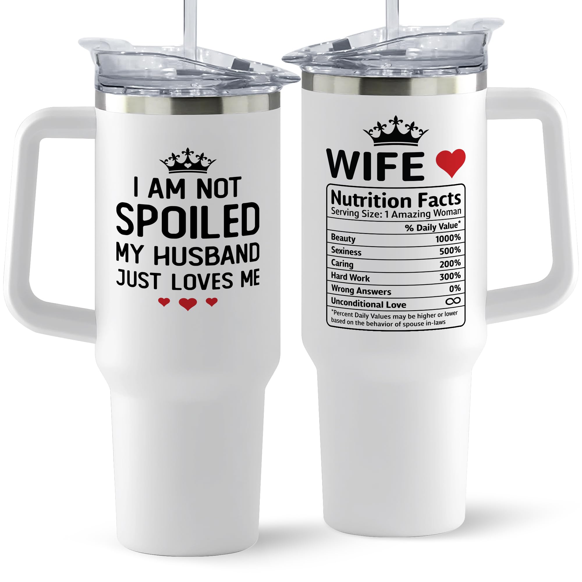 Gifts for Wife - Wife Gifts, Gifts for Her - Wedding Anniversary for Wife, Wife Birthday Gift Ideas, Christmas Gifts for Wife, Christmas Gifts for Her - I Love You Gifts for Her - 40 Oz Tumbler