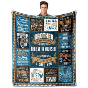 brother gifts from sister, brother birthday gifts, gifts for brother throw blanket 60"x50", big brother gift, gifts for brothers from sisters, big brother gifts for boy, christmas brother gifts ideas