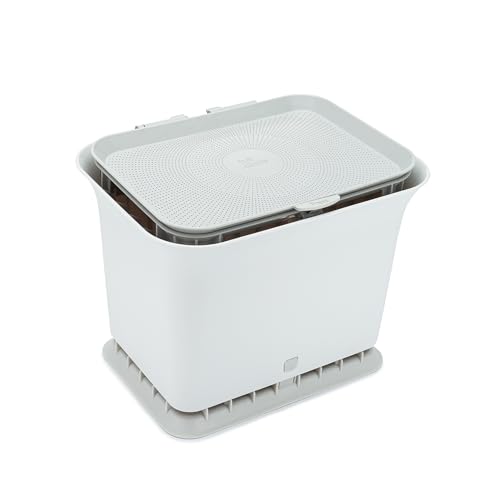 Full Circle Fresh Air Odor-Free Kitchen Compost Bin, Gray