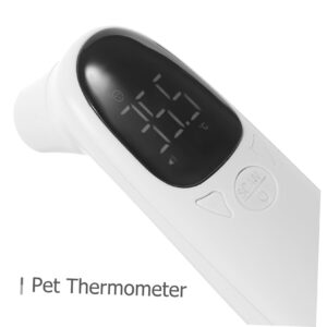 NOLITOY 3 Sets Pet Thermometer Animal Cat Ear Screen Pet Temperature Device Digital Pet Temperature Monitor Pet Ear Pet Screen Thermometer Dog Baby Plastic Forehead Thermometer Chargeable