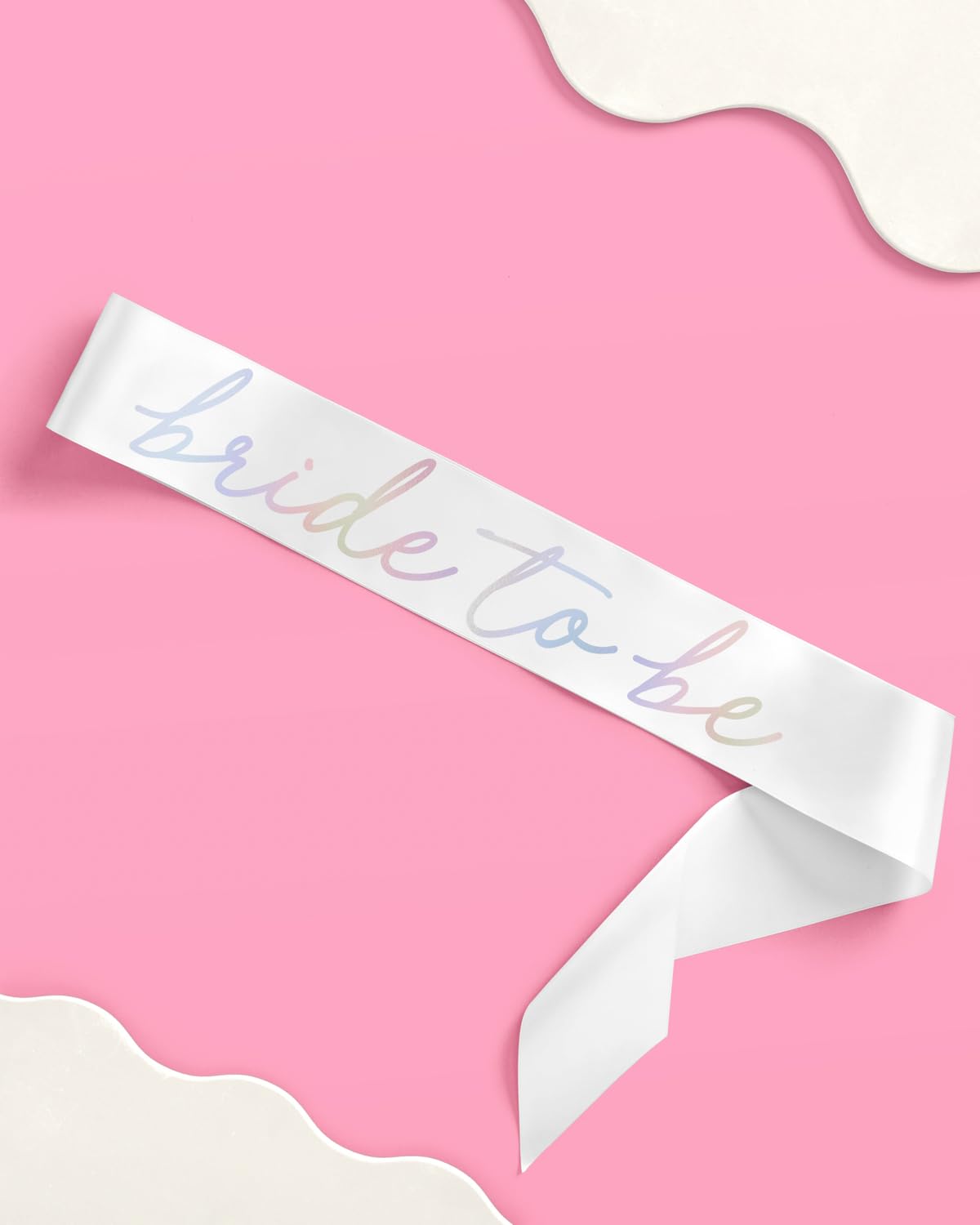 xo, Fetti Bachelorette Party Decorations Bride to Be Iridescent Sash | Classic Bridal Shower Gift, Bridesmaid Favors, Engagement Accessory