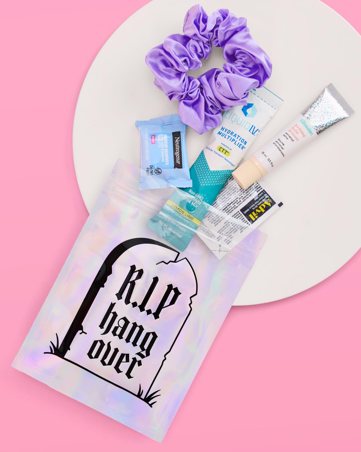 xo, Fetti RIP Hangover Party Kit Pouches - 20 pcs | Bachelorette Party Recovery Bags, Birthday Goodie Favor, Bridal Shower Supplies, Bridesmaid Gift, 21st Bday Decorations