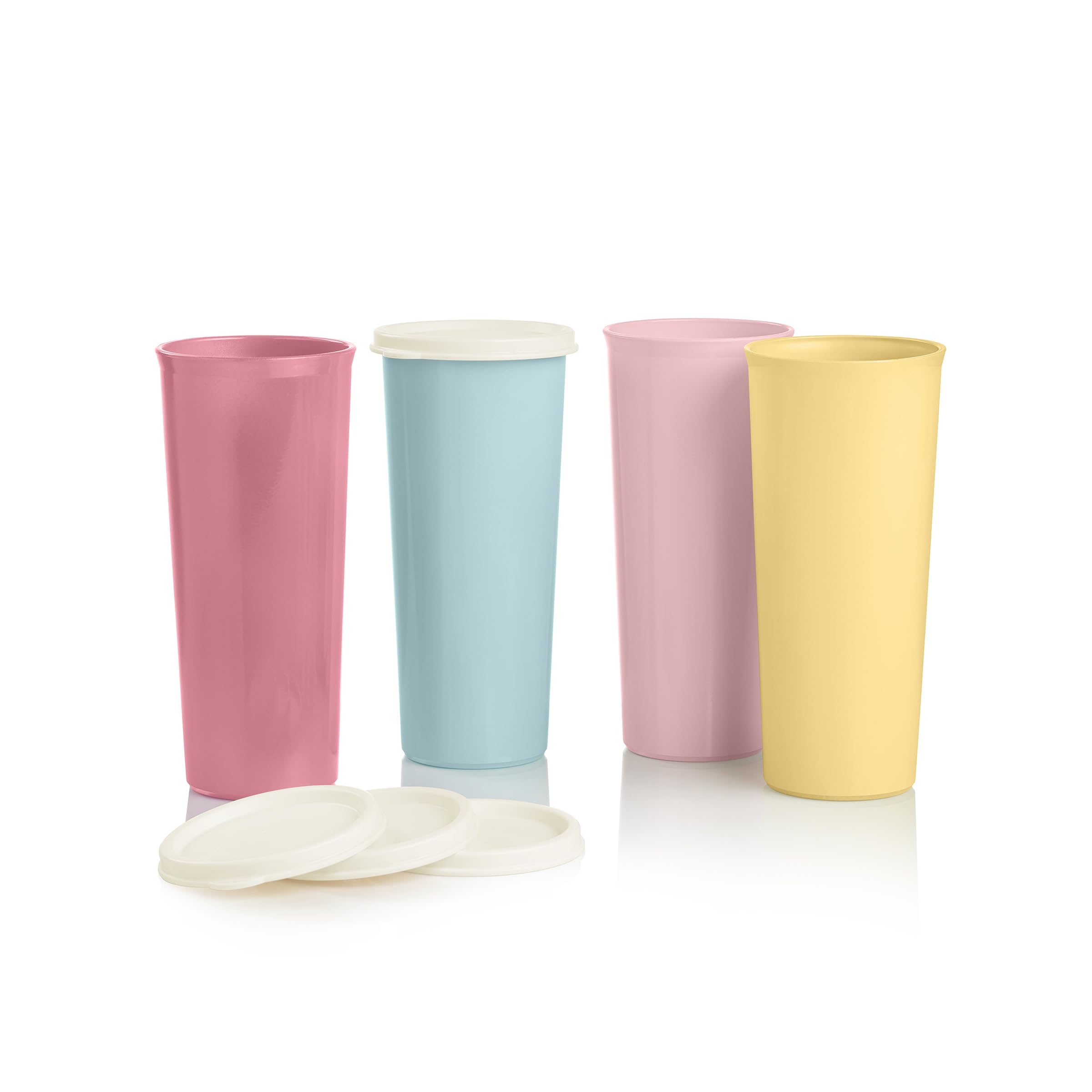 Tupperware Tumbler Set - 24 Count - Dishwasher Safe & BPA Free (12 Tumblers + 12 Lids, 16 fl oz each)