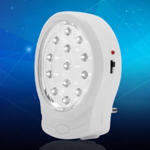 Emergency Lights, 13 LEDs Rechargeable Emergency Light, Portable Emergency Power Failure Night Lights, Automatic Power Failure Outage Light lamp Fire Emergency Light, 2W AC110-240V