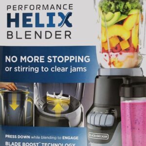 BLACK & DECKER BL1610BGP Performance HELIX Blender w/Personal Jar