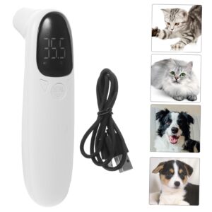 ABOOFAN 4 Sets pet Thermometer pet Ear Digital pet Temperature Monitor cat Temperature Detector pet Special Animals Temperature Monitor Small Animal Major Forehead Thermometer Baby Plastic