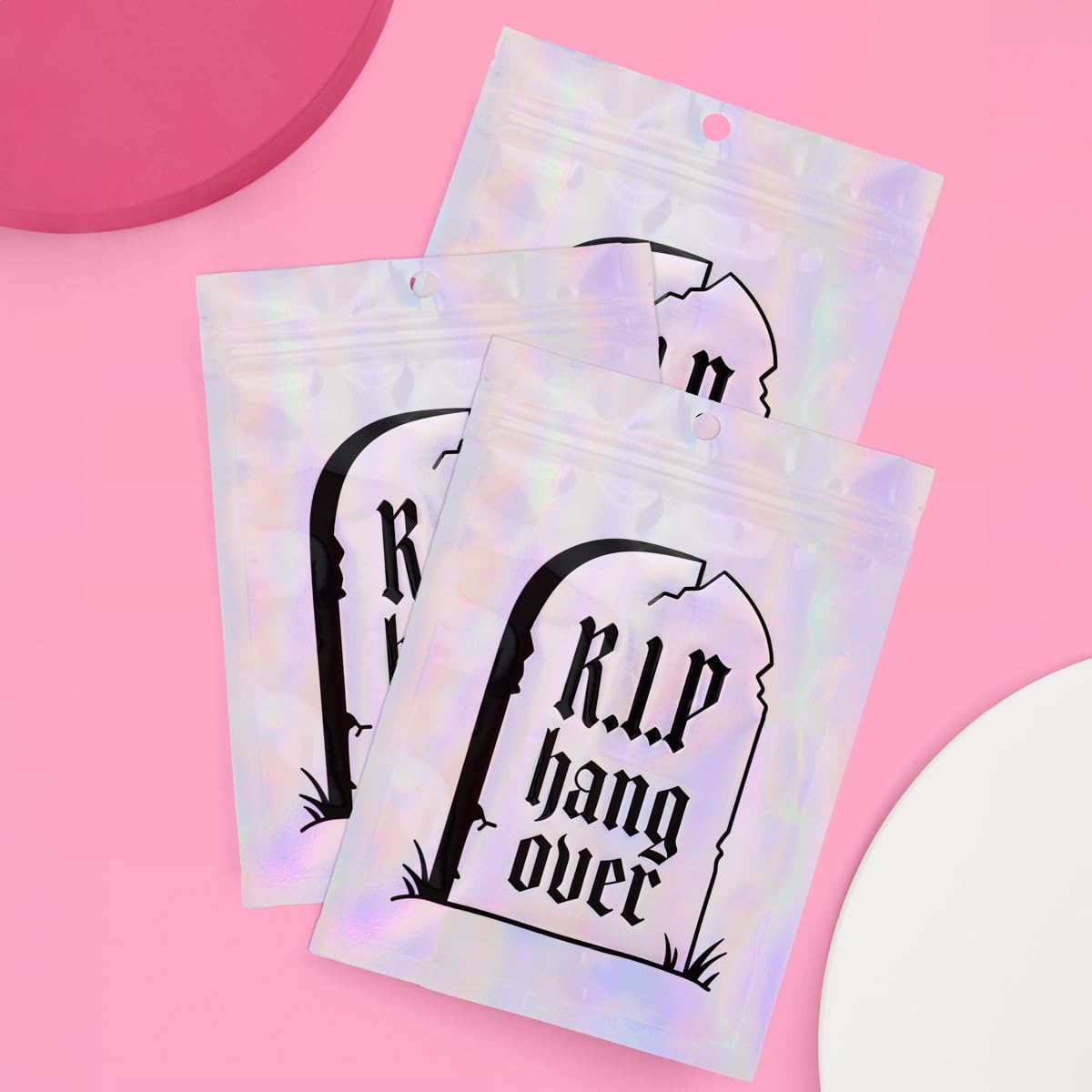 xo, Fetti RIP Hangover Party Kit Pouches - 20 pcs | Bachelorette Party Recovery Bags, Birthday Goodie Favor, Bridal Shower Supplies, Bridesmaid Gift, 21st Bday Decorations