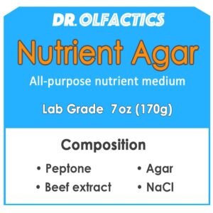 Nutrient Agar Powder 170 Grams [Value Pack] - Makes 310 Agar Petri Dishes - For Lab Use and Classroom DIY Projects. A metal spoon included. v.2024