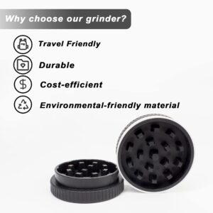 2.2 Inch Herb and Spice Grinder, Pocket Grinder with Biscuit Cookie Shaped Design